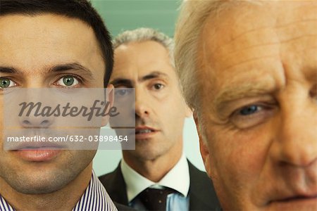 Male executives, close-up