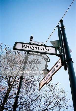 A street sign, Berlin, Germany.