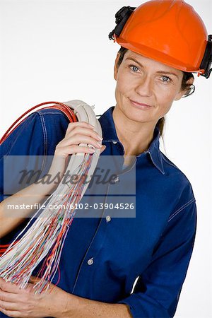 Portrait d'un électricien.