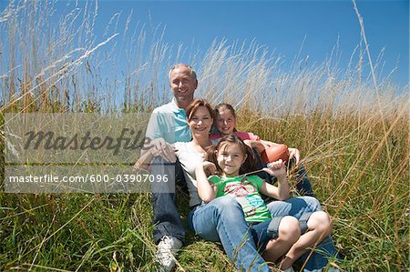 Portrait of Family, Mannheim, Baden-Wurttemberg, Germany