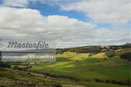 View of Leven Valley, Gunns Plains, Tasmania, Australia