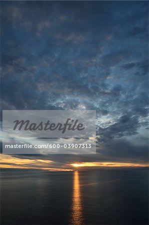 Sunset over Bass Strait, West Head, Tasmania, Australia
