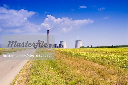 Power station in the rural