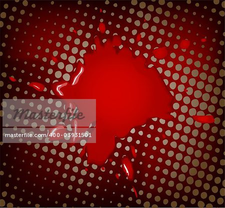 Abstract vector artistic red background