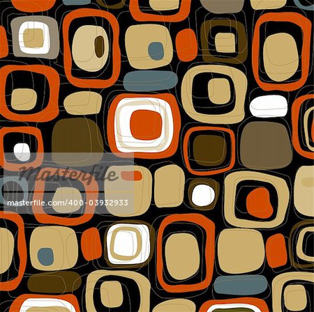 Retro Abstract Smores (Vector) Tasty Spot illustration of stylish, retro squares. All  squares complete so you can move them around! Easy-edit vector file--No transparencies or strokes!