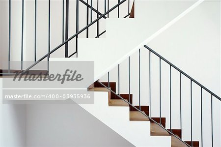 Flight of stairs in a new house