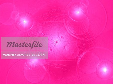 Pink abstract background with lights all around