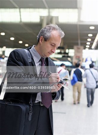 Businessman at the airport