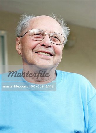 Old man smiling