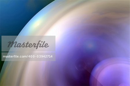 Detail of abstract glowing sphere - colorful 3d render illustration