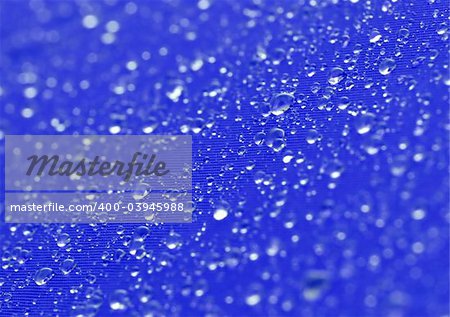 Rain Drops on Water Resistant Textile Textile