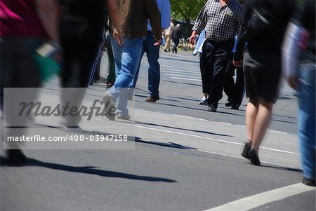 Busy People Walking