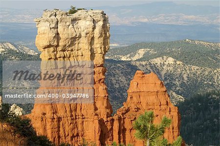 Unique stalagmites and columns in Bryce Canyon