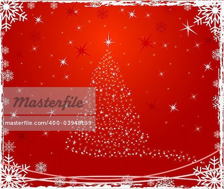 Abstract christmas background - vector