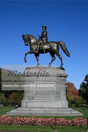 George Washington Statue in the Public Gardens, Boston.