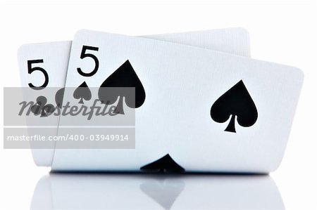 Pocket Fives isolated on white background