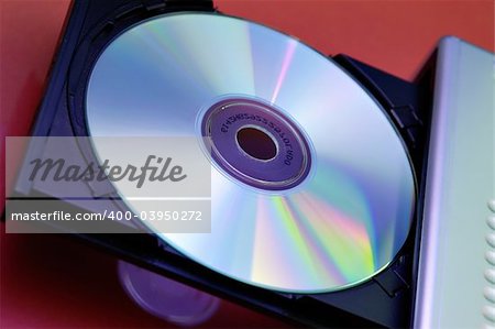 Lecteur de CD ouvert avec cd