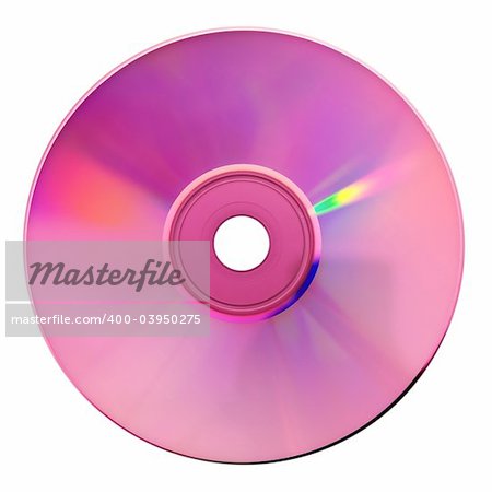 Compact disk isolated on white