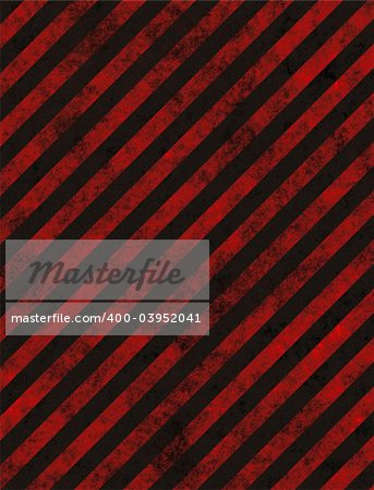 grungy red striped hazard background like on roads