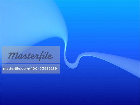 3d rendered illustration of an abstract blue flow