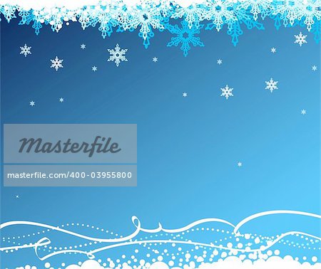 Abstract background with snowflakes. Also available as a vector.