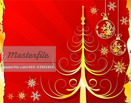 Grunge christmas background with snowflakes, element for design, vector illustration