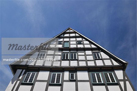 Half-Timbered House, Arnsberg, Hochsauerland, North Rhine-Westphalia, Germany