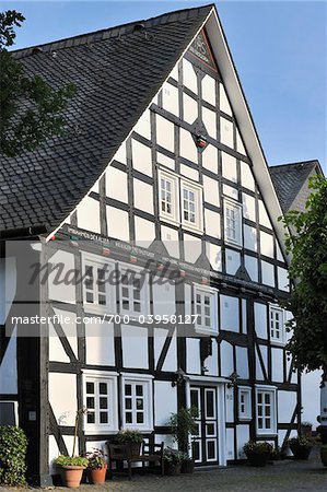 Timber Framed House, Eversberg, Meschede, North Rhine-Westphalia, Germany