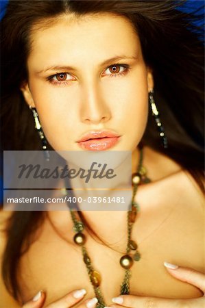 Portrait of attractive beautiful young sexy woman