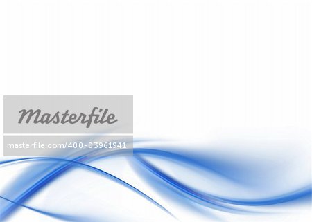 abstract composition with flowing design