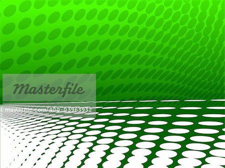 Abstract vector illustration of wave effect theme in green