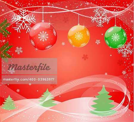 Christmas abstract Background - vector