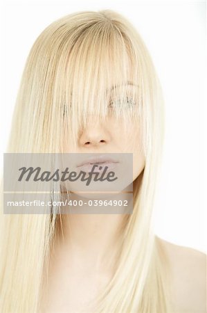 Portrait of Fresh and Beautiful young blond woman