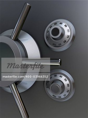 3d rendered illustration of a vault