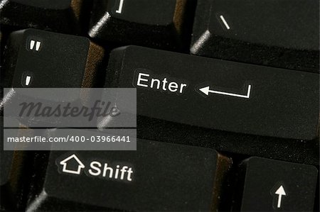 Close-up picture of a computer keyboard