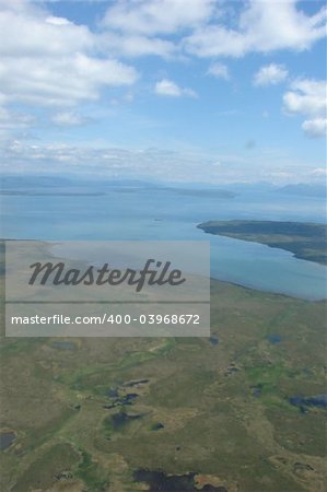 A view from the flight into King Salmon, Alaska.