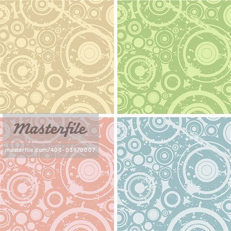 grunge circles illustration; design elements for backgrounds