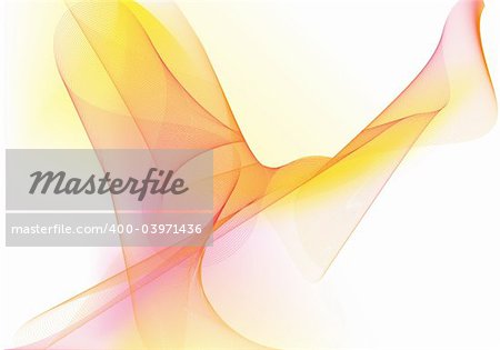 Vector illustration - abstract background made of color splashes and curved lines