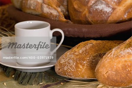 Various baked bread