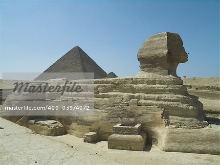 The Greate Pyramids of Pharaons in Gizah. Cairo Egypt