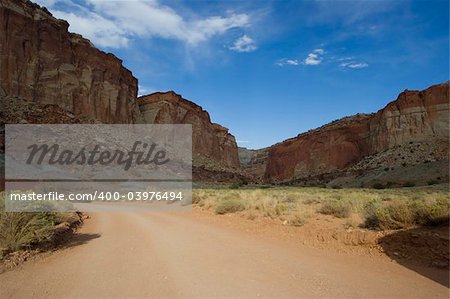 Scenic views of Capitol Reef National Park