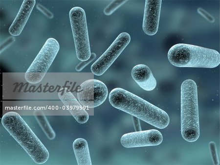 3d rendered illustration of some bacteria