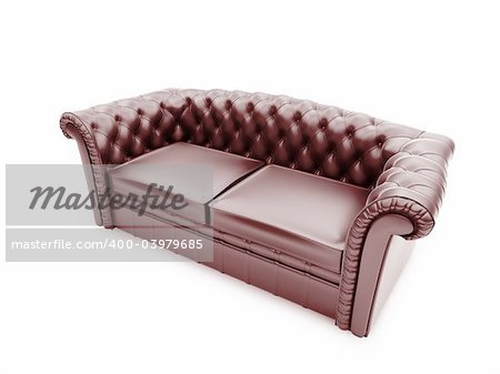 isolated furniture on white background