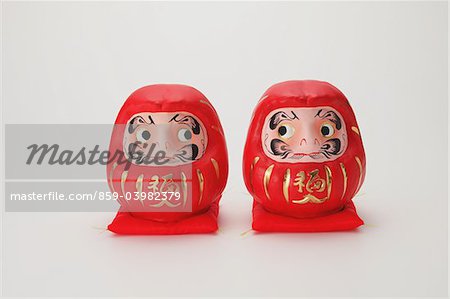 Traditional Japanese Daruma Dolls