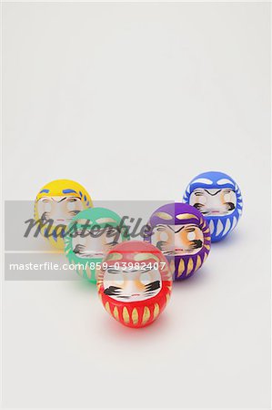 Traditionelle japanische Daruma Puppen