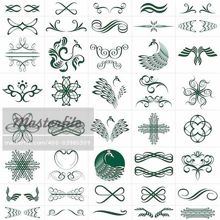 vector file of design elements more than 30 designs