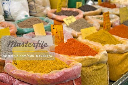 Spices in The Market