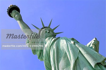 Statue of Liberty on Liberty Island in New York City.