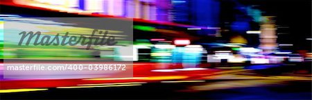 London Bus speed blur
