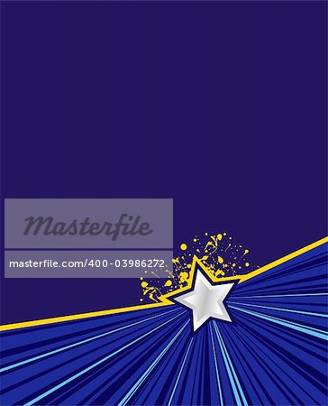 vector illustration on blue background ready for your own text